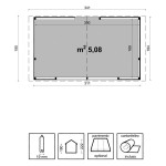 Киоск в Raw Fir Wood 5 M2 Rio Losa