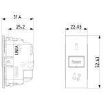 Выключатель VIMAR LINEA 30408 Do Not Disturb and Make Up Room