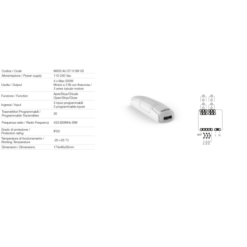 Comunello AF 840 Блок управления для приводов 110–240 В