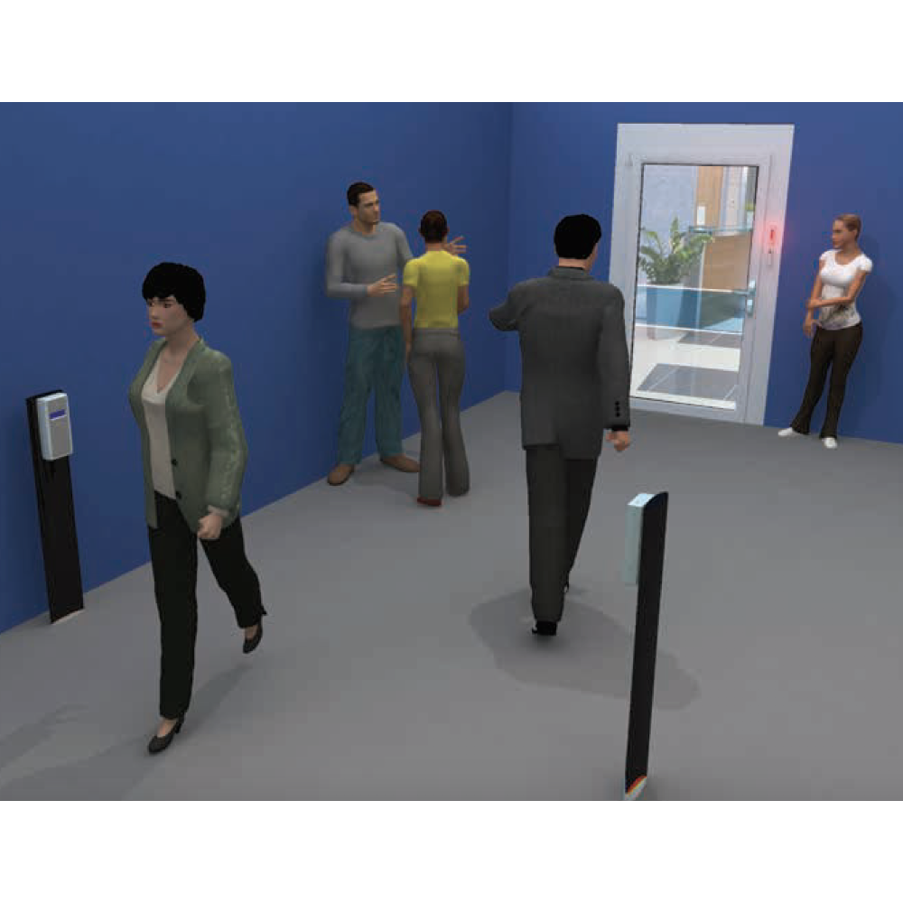 Счетчик людей со светофором для Opera Presence Control Shop