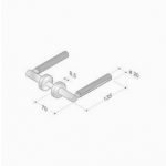 Ручки пара PBA 2002.YOD Дерево и нержавеющая сталь AISI 316L