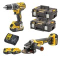 DeWalt DCK2153P2T Комплект Дрель DCD796 Шлифовальная машина DCG405