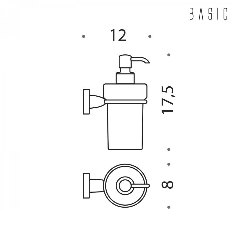 Дозатор мыла для ванной комнаты Colombo Design Basic