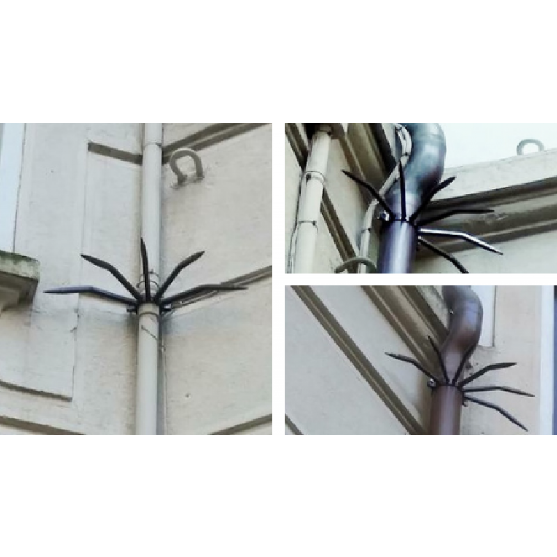 Противоугонный диаметр столбика 80 мм Grimpo с советами для наружных труб Тип осадков в коричневой окрашенной стали