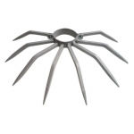 Противоугонный столбик диаметром 80 мм с Retrocollare Grimpo с внешними дождевыми осадками вдали от стены