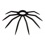 Противоугонный столбик диаметром 80 мм с Retrocollare Grimpo с внешними дождевыми осадками вдали от стены