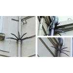 Противоугонный столбик диаметром 80 мм с Retrocollare Grimpo с внешними дождевыми осадками вдали от стены