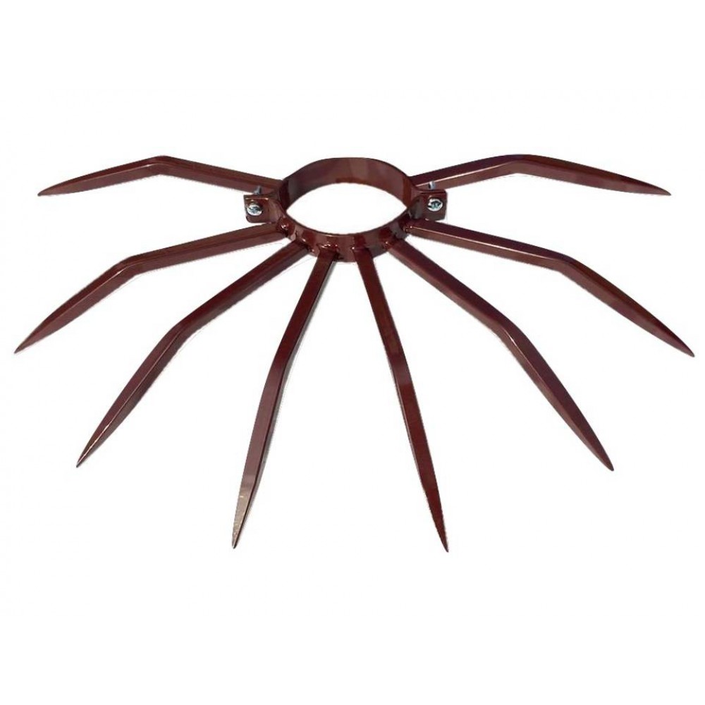 Противоугонный диаметр столбика 120 мм Grimpo для наружных труб Тип осадков в коричневой окрашенной стали