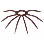 Противоугонный диаметр столбика 120 мм Grimpo для наружных труб Тип осадков в коричневой окрашенной стали