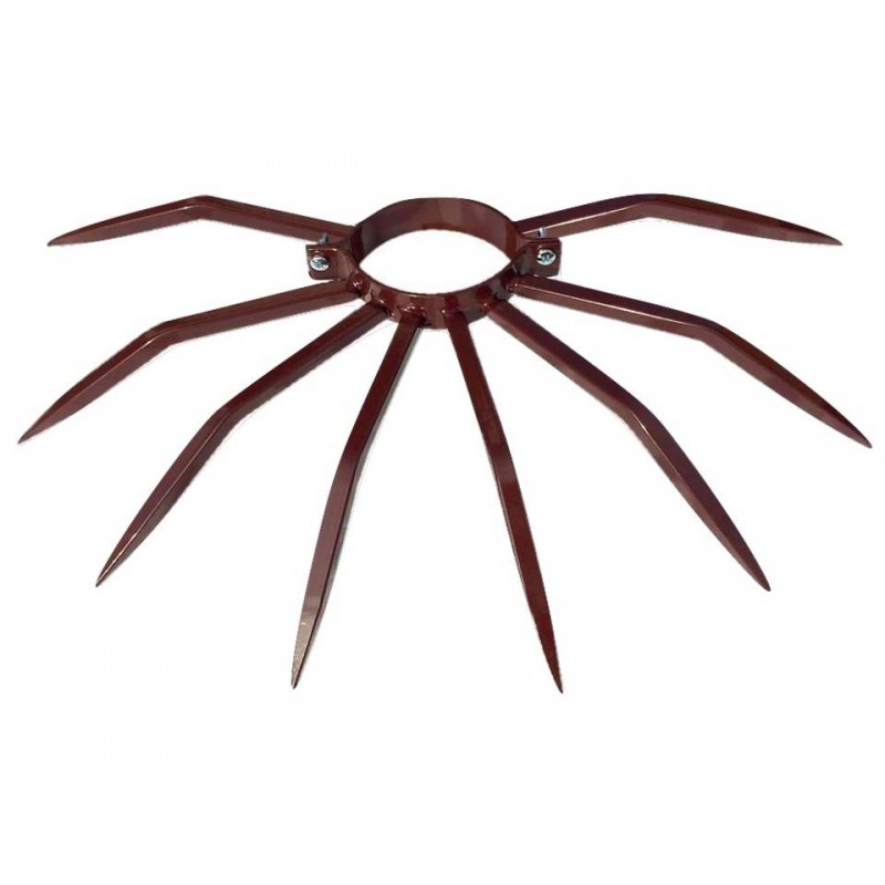 Противоугонный диаметр столбика 120 мм Grimpo для наружных труб Тип осадков в коричневой окрашенной стали