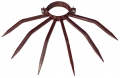 Противоугонный диаметр столбика 80 мм Grimpo с советами для наружных труб Тип осадков в коричневой окрашенной стали