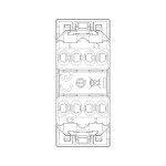Две независимые кнопки LINEA VIMAR 30066 1P NO 10 A 250 V~