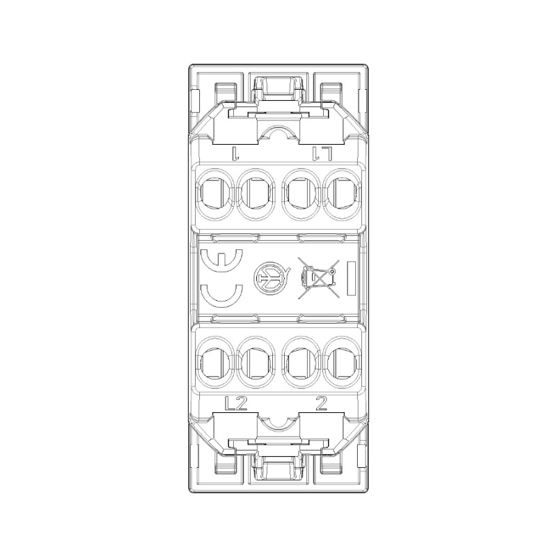 Две независимые кнопки LINEA VIMAR 30066 1P NO 10 A 250 V~
