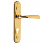 Алмазный дверные ручки на пластине Linea Cali Кристалл