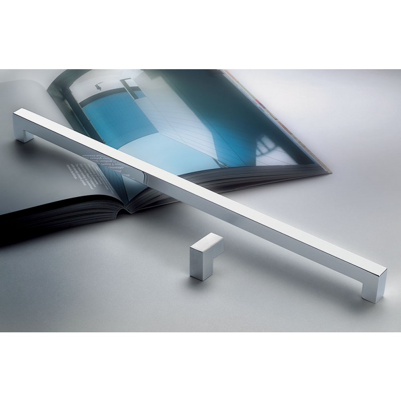 Karina Chrome + Полированная латунная дверная ручка на розетке Double Creative Finish Line Calì