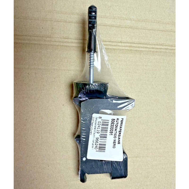 Автоматическая пробка для жалюзи из черного пластика винтом и дюбелем IBFM