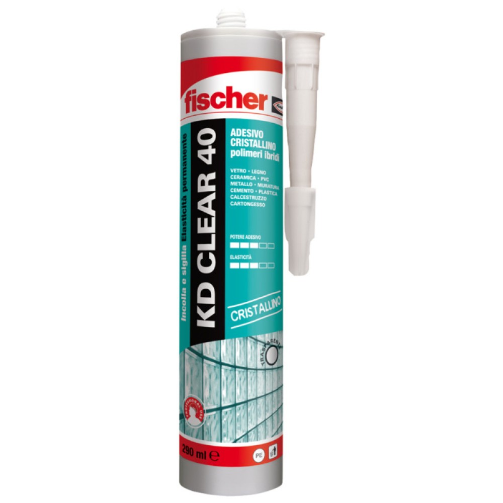 Fischer KD CLEAR 40 Кристаллический герметик-клей для стекла