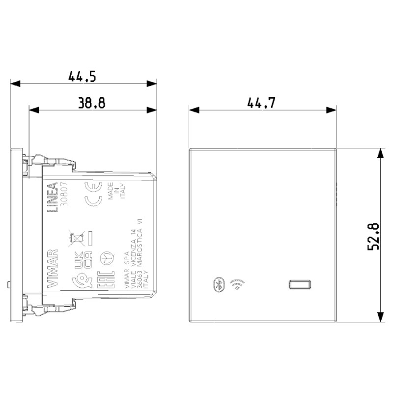 Gateway IoT Bluetooth Wi-Fi VIEW Wireless VIMAR LINEA 30807.B/C/G