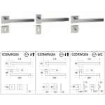 Дверная ручка Genève 200 Reguitti Inox из стали AISI 316L