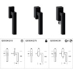 Genève Reguitti Оконная ручка DK из нержавеющей стали