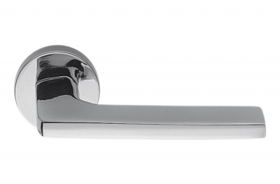 Полированная хромированная дверная ручка Gira на розетке Идеально подходит для архитектора от Colombo Design