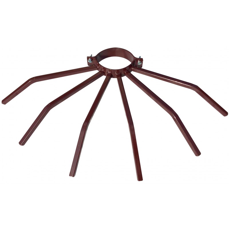 Противоугонный диаметр столбика 120 мм Grimpo для наружных труб Тип осадков в коричневой окрашенной стали