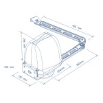 IBIS VDS Automation для распашных ворот с шарнирным рычагом