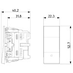 VIMAR LINEA 30000.B/C/G Выравниваемый подсвечиваемый гражданский выключатель серии