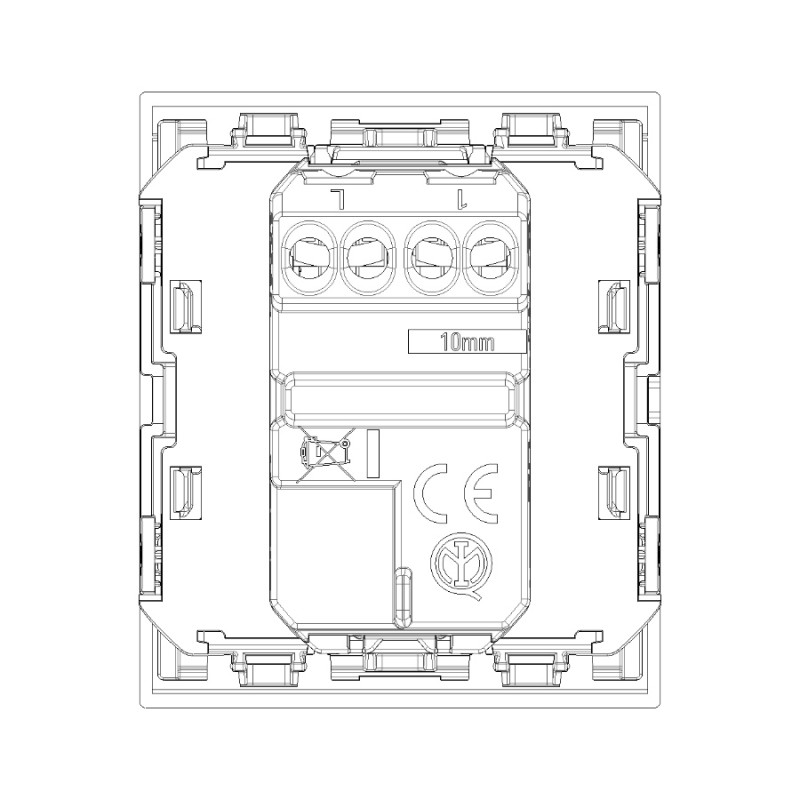Переключатель VIMAR LINEA 30000.2B/C/G выравниваемый подсветкой