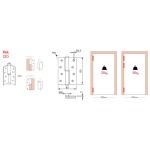 Justor PM 120 пружинный штифт левый или правый 2 шт