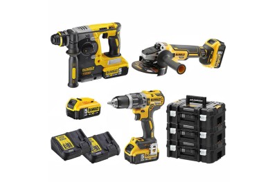 Kit DeWalt DCK353P4T-IT Дрель DCD796 Перфоратор DCH273 Шлифовальная машина DCG405