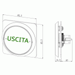 Комплект Открывание двери для выхода Выход + Box из серии Cash Профиль Opera