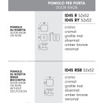 Kubo Colombo Design поворотная дверная ручка-кноб 55x55 мм
