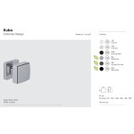 Kubo Colombo Design поворотная дверная ручка-кноб 55x55 мм