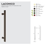 Laconico Colombo Design дверной ручка-скоба без розеток Alberto Meda