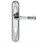 Идея дверные ручки на пластине Linea Cali Кристалл