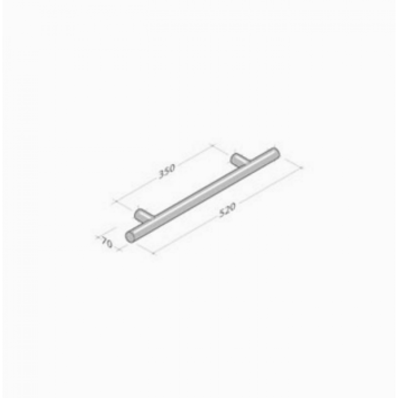 200.YOD.201 PBA Ручка Вуд и нержавеющая сталь AISI 316L