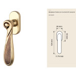 Aisha Linea Calì 4-позиционная оконная ручка DK