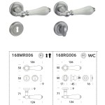Дверная ручка с фарфором Reguitti Sandra