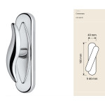 Оконная ручка Delfino Linea Calì Cremonese из латуни