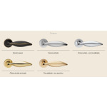 Ручка Linea Calì Delfino для классических дверей латуни с розеткой