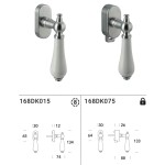 Фарфоровая оконная ручка DK Reguitti Sandra