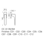 Оконная ручка ONE Q MOOD Colombo Design DK Made in Italy