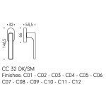 Оконная ручка DUE MOOD Colombo Design DK