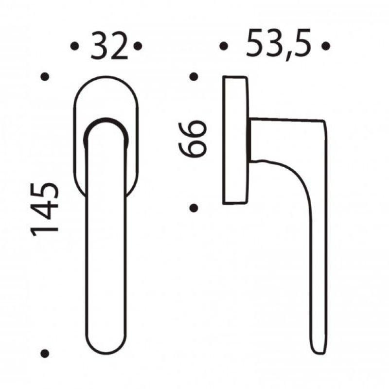 Оконная ручка ONE MOOD Colombo Design DK Made in Italy