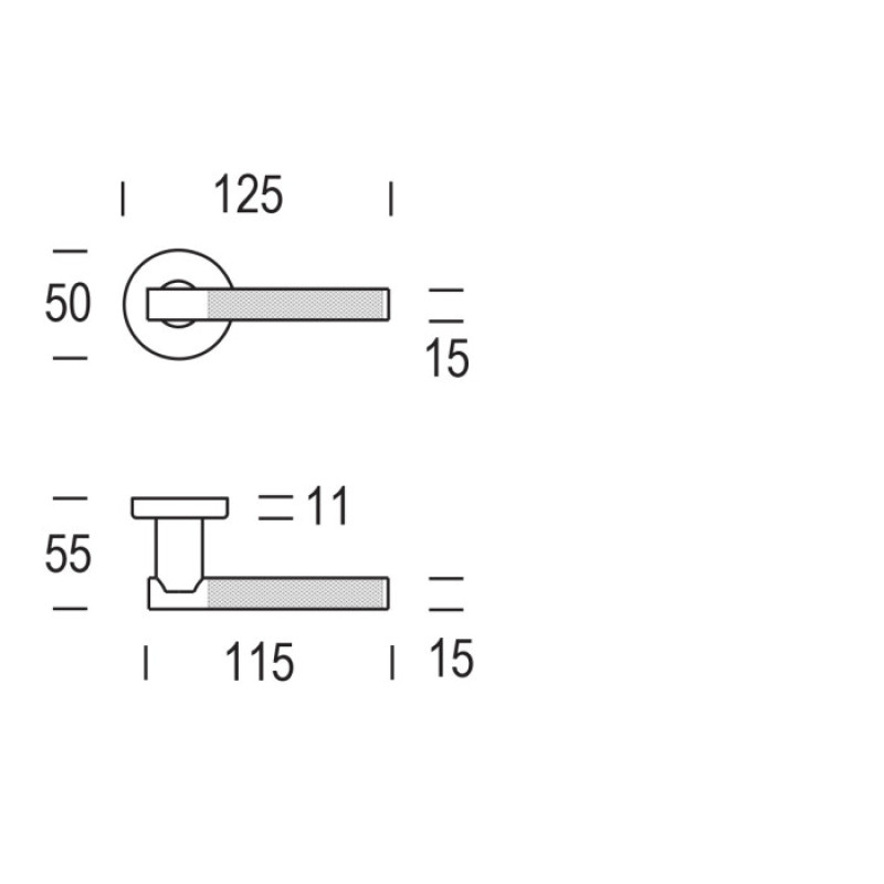 Дверная ручка Zaira Reguitti на круглой розетке