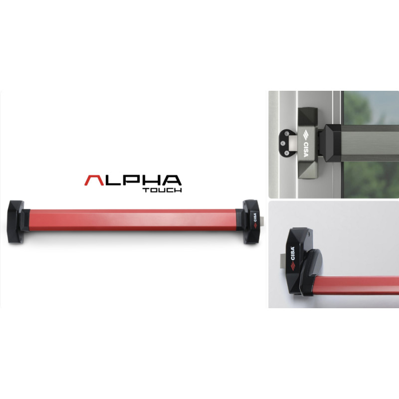 Антипаниковый замок CISA ALPHA TOUCH или PUSH Накладной монтаж
