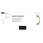 Дверная тяговая ручка Arieni Aba 770 розетками винтах Ø50 250 мм