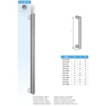 Прямая ручка из нержавеющей стали AISI 316L MPM 05.15