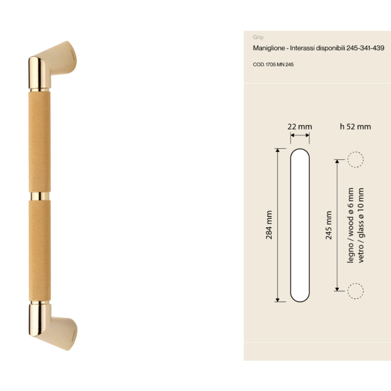 Ручка Linea Calì Brass Grip Handle представлена рекламе Nespresso